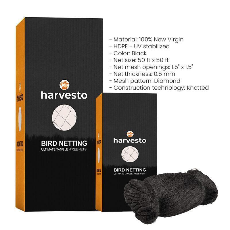 Harvesto Hawx Netting - The Ultimate Tangle-free Bird Netting for Chicken Coops & Chicken Runs - Harvestofarming